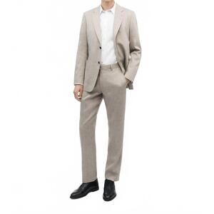 NEW TIGER OF SWEDEN tense linen blend trousers in light ivory